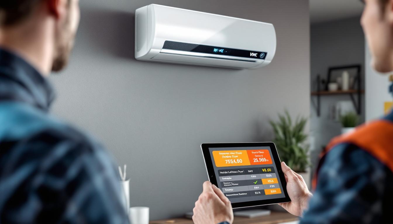 Installation d'une VMC dans des combles pour une meilleure ventilation du logement